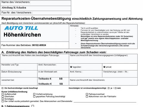 Reparatur Kosten Uebernahme Muenchen 1 Reparatur Kosten Uebernahme Muenchen 1